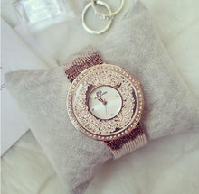 Load image into Gallery viewer, Hot Sales Women Watches Fashion new Lady Rhinestone Diamond Dress Watch Stainless Steel Big Dial Wristwatch lady Crystal Watch