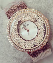 Load image into Gallery viewer, Hot Sales Women Watches Fashion new Lady Rhinestone Diamond Dress Watch Stainless Steel Big Dial Wristwatch lady Crystal Watch