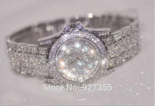 Load image into Gallery viewer, Luxury Women Watches Fashion Woman Rhinestone Watch Austria Crystal Ceramic Watches Female Quartz Wristwatches Lady Dress Watch