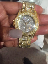 Load image into Gallery viewer, Luxury Women Watches Fashion Woman Rhinestone Watch Austria Crystal Ceramic Watches Female Quartz Wristwatches Lady Dress Watch