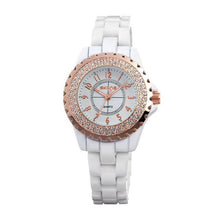 Load image into Gallery viewer, Ceramic watch Fashion Casual Women quartz watches relojes mujer SKONE brand luxury wristwatches Girl elegant Dress clock 7242GB