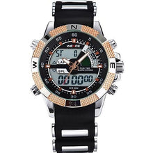 Load image into Gallery viewer, 2017 WEIDE Watches Men's Casual Watch Multifunction LED Watches Dual Time Zone With Alarm Sports Waterproof Quartz Wristwatches