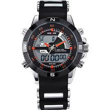 Load image into Gallery viewer, 2017 WEIDE Watches Men's Casual Watch Multifunction LED Watches Dual Time Zone With Alarm Sports Waterproof Quartz Wristwatches