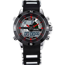 Load image into Gallery viewer, 2017 WEIDE Watches Men's Casual Watch Multifunction LED Watches Dual Time Zone With Alarm Sports Waterproof Quartz Wristwatches