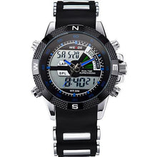 Load image into Gallery viewer, 2017 WEIDE Watches Men's Casual Watch Multifunction LED Watches Dual Time Zone With Alarm Sports Waterproof Quartz Wristwatches