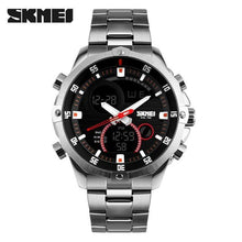Load image into Gallery viewer, Top Luxury Brand SKMEI Men's Watches Full Steel Quartz Analog Digital LED Army Military Sport Watch Male Relogios Masculinos