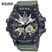 Load image into Gallery viewer, Luxury Brand Men Sports LED Watch Shock Waterproof  Watches Military Men's Analog Quartz Digital Watch Relogio Masculino