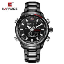 Load image into Gallery viewer, NAVIFORCE Luxury Brand Men Military Sport Watches Men's Digital Quartz Clock Full Steel Waterproof Wrist Watch relogio masculino