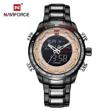 Load image into Gallery viewer, NAVIFORCE Luxury Brand Men Military Sport Watches Men's Digital Quartz Clock Full Steel Waterproof Wrist Watch relogio masculino