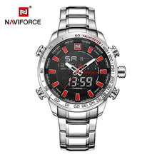 Load image into Gallery viewer, NAVIFORCE Luxury Brand Men Military Sport Watches Men's Digital Quartz Clock Full Steel Waterproof Wrist Watch relogio masculino
