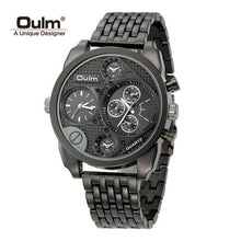 Load image into Gallery viewer, Oulm Gold Quartz Watch Military Full Steel Watches Large Big Golden Mens Watches Top Brand Luxury Wristwatch relojes hombre