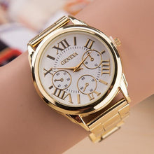 Load image into Gallery viewer, New Famous brand Fashion Casual Women Watches Roman Numerals Quartz watch women stainless steel Dress watches Relogio feminino