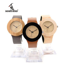 Load image into Gallery viewer, BOBO BIRD Luxury Wooden Women Watches Designer Three Cases Watch with Silver Needles Quartz Watches CbH10 H12 H13