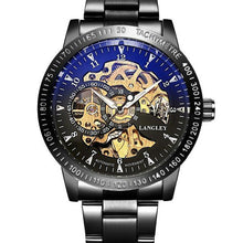 Load image into Gallery viewer, Top Luxury Brand Mechanical Watch Men's Automatic Self wind Wristwatch Stainless Steel Skeleton Fashion Clock Male Steampunk