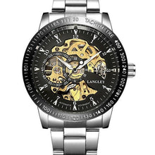 Load image into Gallery viewer, Top Luxury Brand Mechanical Watch Men's Automatic Self wind Wristwatch Stainless Steel Skeleton Fashion Clock Male Steampunk