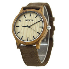 Load image into Gallery viewer, BEWELL Famous Brand Wood Watch Analog Digital Bamboo Clock Men Women Watch Male Watches Luxury Relogio Masculino Feminino 124B