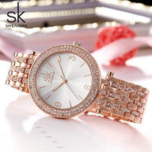 Load image into Gallery viewer, Shengke Women Watces Luxury Relogio Feminino RoseGold Dial Fashion Montre Femme Ladies Watches Ladies Women Wristwatches 2017SK