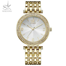 Load image into Gallery viewer, Shengke Women Watces Luxury Relogio Feminino RoseGold Dial Fashion Montre Femme Ladies Watches Ladies Women Wristwatches 2017SK