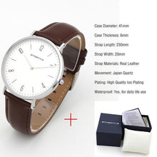 Load image into Gallery viewer, Fashion Men Minimalist Watch Women Arabic Japan Quartz Thin Leather Silver Mesh Stainless Steel Magnet Strap Antibrittle Classic