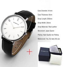Load image into Gallery viewer, Fashion Men Minimalist Watch Women Arabic Japan Quartz Thin Leather Silver Mesh Stainless Steel Magnet Strap Antibrittle Classic