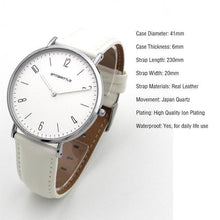 Load image into Gallery viewer, Fashion Men Minimalist Watch Women Arabic Japan Quartz Thin Leather Silver Mesh Stainless Steel Magnet Strap Antibrittle Classic