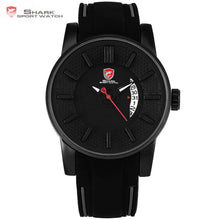 Load image into Gallery viewer, Grey Reef Shark Sport Watch Black 3D Special Designer Top Brand Luxury Date Silicone Band Waterproof Quartz Mens Watches /SH477