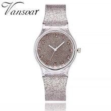 Load image into Gallery viewer, Vansvar Fashion Jelly Silicone Transparent Plastic Women Dress Watches Lovely Cute Unique Ladies Watch Drop Shipping Hot