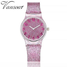 Load image into Gallery viewer, Vansvar Fashion Jelly Silicone Transparent Plastic Women Dress Watches Lovely Cute Unique Ladies Watch Drop Shipping Hot