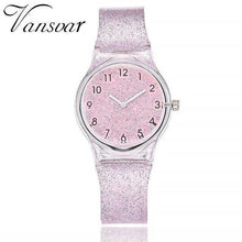 Load image into Gallery viewer, Vansvar Fashion Jelly Silicone Transparent Plastic Women Dress Watches Lovely Cute Unique Ladies Watch Drop Shipping Hot