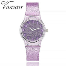 Load image into Gallery viewer, Vansvar Fashion Jelly Silicone Transparent Plastic Women Dress Watches Lovely Cute Unique Ladies Watch Drop Shipping Hot