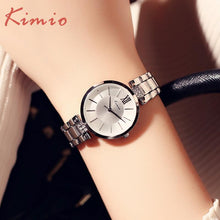 Load image into Gallery viewer, KIMIO Full Steel Women's Watches Luxury Rhinestone Bracelet Watch Waterproof Quartz Wristwatches Girls Dress Clock Montre Femme