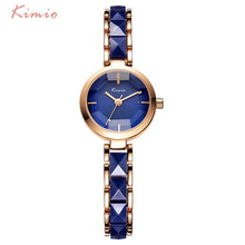 Load image into Gallery viewer, Kimio Brand Women Watch Ladies Imitation Ceramic Gold Casual Watches Montre Femme Women's WristWatches Relojes Mujer Montre