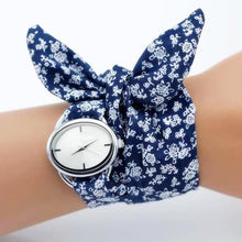 Load image into Gallery viewer, shsby new unique Ladies flower cloth wristwatch fashion women dress watch high quality fabric watch sweet girls Bracelet watch