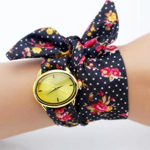 Load image into Gallery viewer, shsby new unique Ladies flower cloth wristwatch fashion women dress watch high quality fabric watch sweet girls Bracelet watch