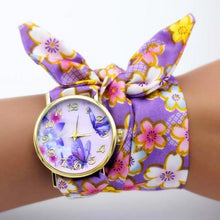 Load image into Gallery viewer, shsby new unique Ladies flower cloth wristwatch fashion women dress watch high quality fabric watch sweet girls Bracelet watch