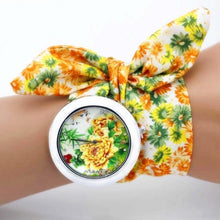 Load image into Gallery viewer, shsby new unique Ladies flower cloth wristwatch fashion women dress watch high quality fabric watch sweet girls Bracelet watch