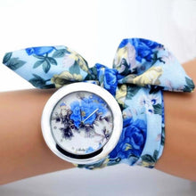 Load image into Gallery viewer, shsby new unique Ladies flower cloth wristwatch fashion women dress watch high quality fabric watch sweet girls Bracelet watch