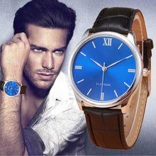 Load image into Gallery viewer, Relojes hombre 2017 Fashion Mens Watch Male Clock Roman Business Leather Band Quartz Watch Hodinky saat Relogio Masculino