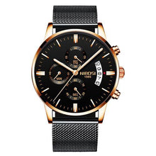 Load image into Gallery viewer, NIBOSI Relogio Masculino Men Watches Top Brand Luxury Fashion Business Quartz Analog Watch Men Sport Steel Waterproof Wristwatch