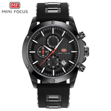Load image into Gallery viewer, MINIFOCUS 2018 Men's Fashion Sport Watches Men Quartz Analog Date Clock Man Silicone Military Waterproof Watch Relogio Masculino