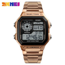 Load image into Gallery viewer, SKMEI Men's Digital Watch Sport Top Brand Luxury Electronic Wristwatch Men Waterproof Multifunction Gold Metal Relogio Masculino
