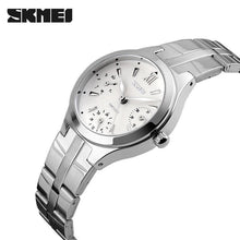 Load image into Gallery viewer, Women Watches SKMEI Women's Stainless Steel 30M Waterproof Quartz Watch Fashion Ladies Wrist Watch Relogio Feminino Montre Femme