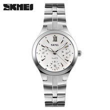 Load image into Gallery viewer, Women Watches SKMEI Women's Stainless Steel 30M Waterproof Quartz Watch Fashion Ladies Wrist Watch Relogio Feminino Montre Femme