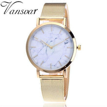 Load image into Gallery viewer, Relogio Feminino Fashion women's watches Marble Surface watches-female Stainless Steel Gold watch women Quartz women watches