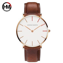 Load image into Gallery viewer, Design Creative High Quality Japan Quartz Movement Men Fashion Simple Leather Wrist Watch Luxury Ladies Waterproof Dropshipping