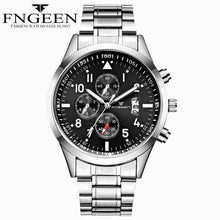 Load image into Gallery viewer, 2018 Fashion Black Wrist Watch Mens Top Brand Luxury Famous Male Clock Date Quartz Watch Full Steel Wristwatch Relogio Masculino