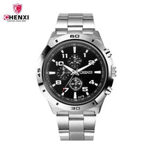 Load image into Gallery viewer, CHENXI Brand luxury Watches men Waterproof Luminous Casual Stainless Steel Watchband Quartz Wrist Watch relogio Masculino 46