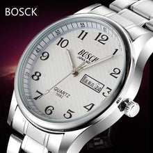 Load image into Gallery viewer, Top Luxury Brand Men's Watch Date Day Stainless Steel Relojes Luminous Hour Dress Men Casual Quartz Watch 2017 Sport Wristwatch