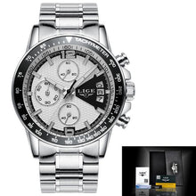 Load image into Gallery viewer, 2018 Watch Men LIGE Mens Watches Top Brand Luxury Full Steel Business Quartz Casual Waterproof Sport Watch Relogio Masculino