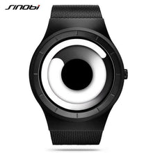 Load image into Gallery viewer, Unique Vortex Concept Watch Men High quality 316L Stainless Steel Milan Band Modern Trend Sport Black Wrist Watches For Male Hot